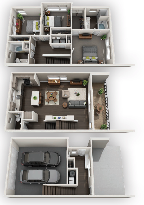 Townhome TH2 available at Fusion 355 in Broomfield, CO